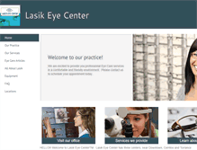 Tablet Screenshot of click2lasik.net